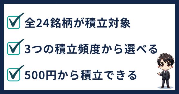 SBI VCトレード積立の特徴