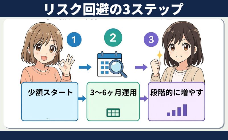 スマートクリプトレンディングのリスク回避「少額から始める」