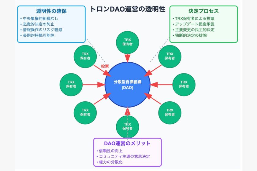トロンの特徴「DAO運営の透明性」